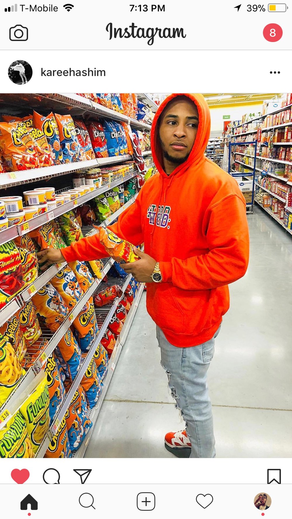 Image of WORD HOODIE (Orange)