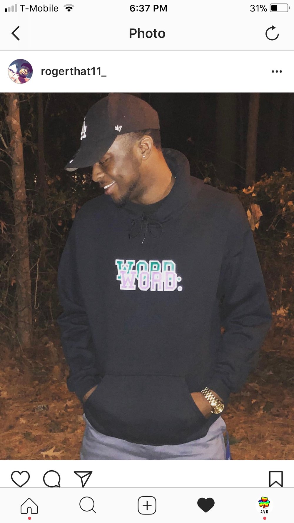 Image of WORD Hoodie (Black)