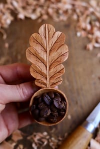 Image 6 of Oak Leaf ~ Coffee Scoop 