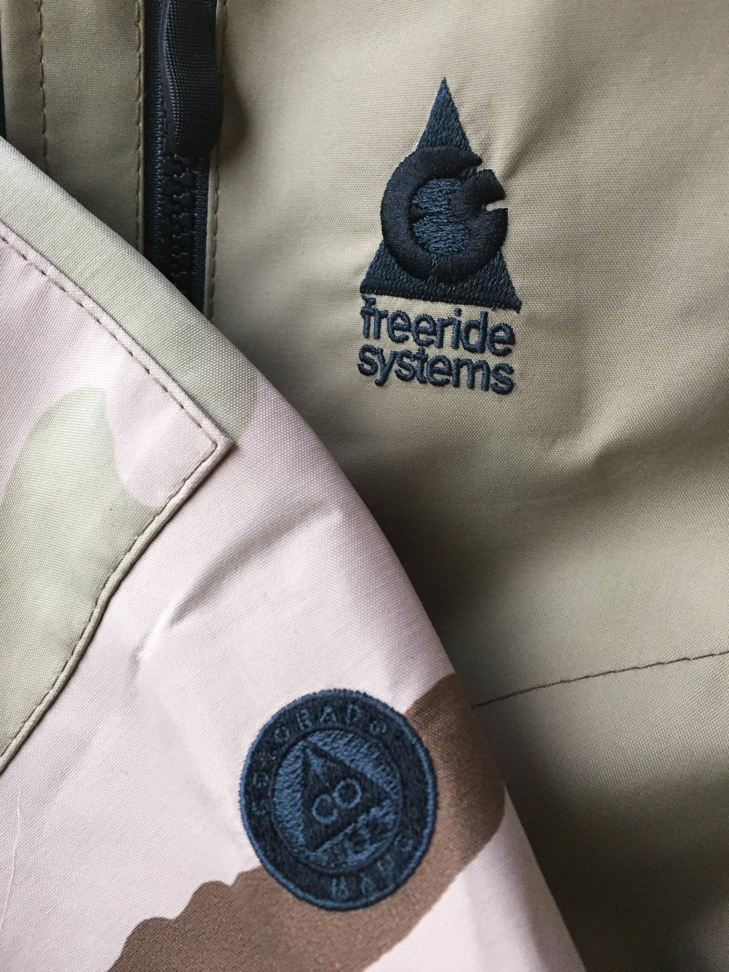 Image of Antero 5 New ! Zip in Hood to Collar Goretex Desert Camo Jacket Made in Colorado USA