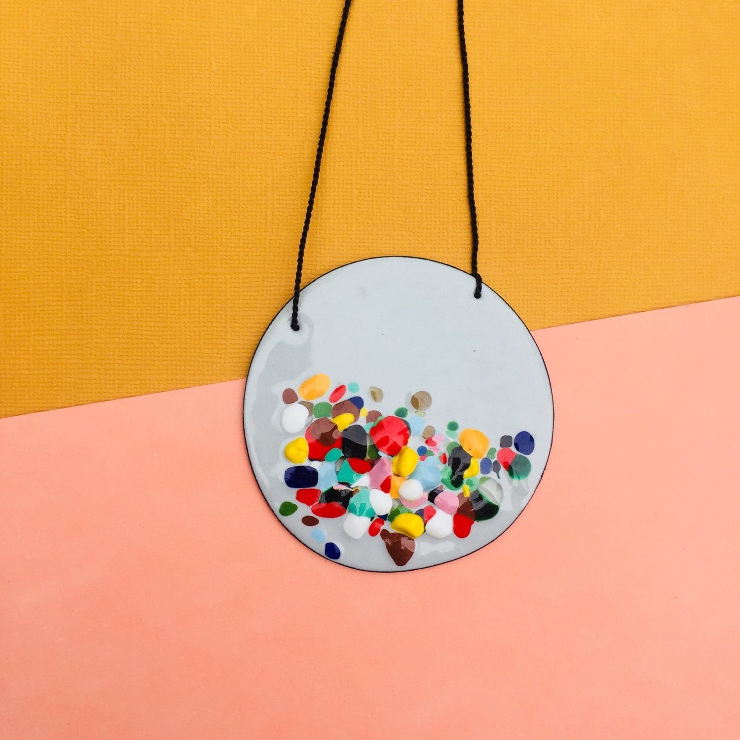 Image of Queenie necklace in Pastel Grey