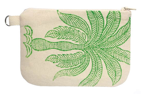 Image of Block Print Coin Purse 'Trees'