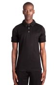 Image of TILAH SHORT SLEEVE POLO - BLACK