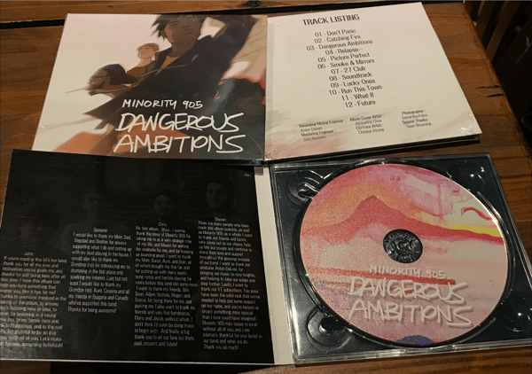 Image of Minority 905 Dangerous Ambitions CD 