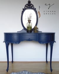Image 1 of A elegant dark blue dressing table