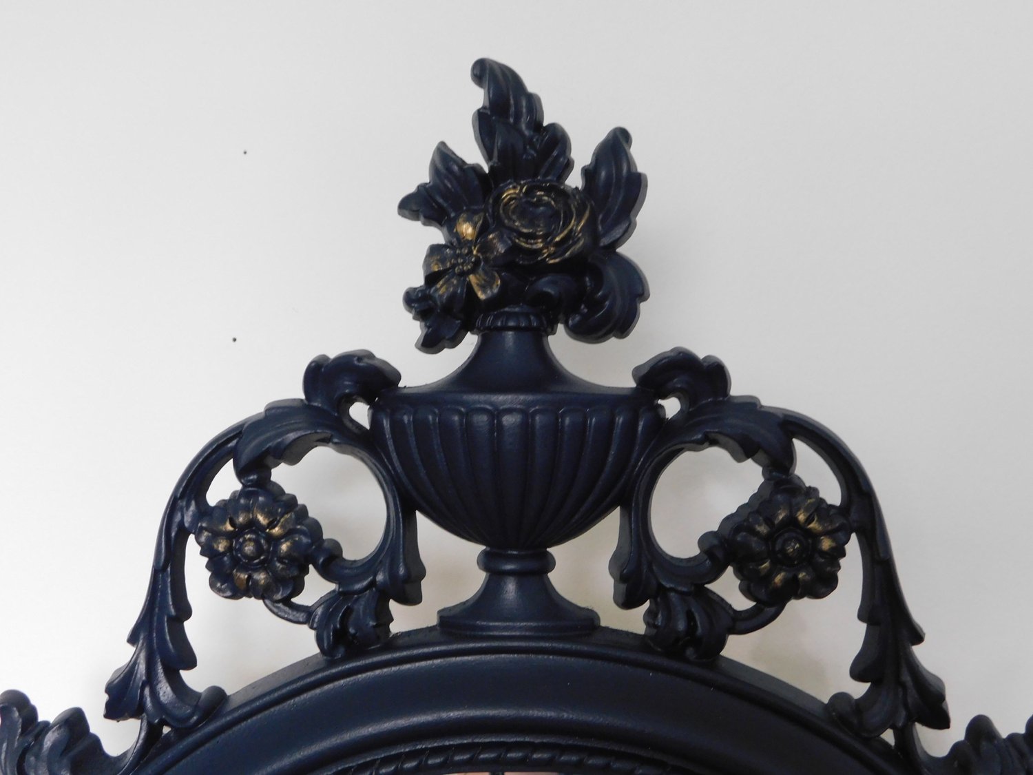 Image of A elegant dark blue dressing table