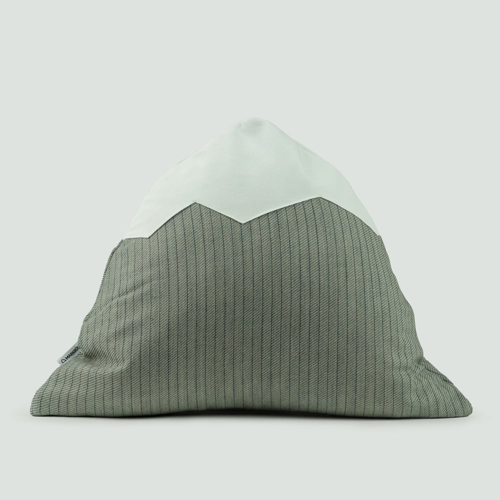 Image of Mountain Pillow C58 | Gray Striped