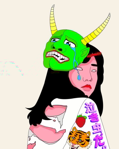 Image of 泣き虫だ。(Crybaby) Print
