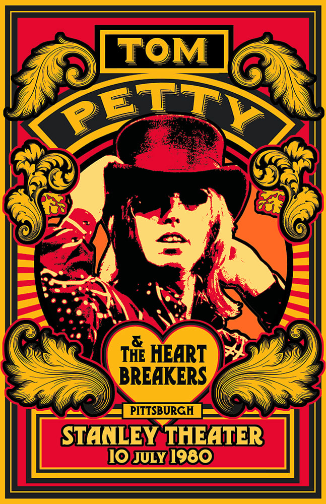 Image of TOM PETTY Stanley Theatre Pittsburgh   1980