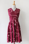 Image of SOLD Shibori Fit And Flare Dress