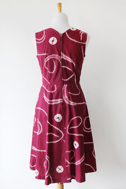 Image of SOLD Shibori Fit And Flare Dress