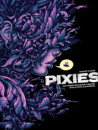 Image 2 of Pixies Gig Poster, August 11 Chula Vista, CA