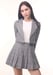 Image of Cher Blazer Set In Grey Plaid