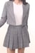 Image of Cher Blazer Set In Grey Plaid