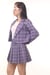 Image of Cher Blazer Set in Purple Tartan