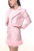 Image of Michelle Silk & Fluff Skirt in Pink