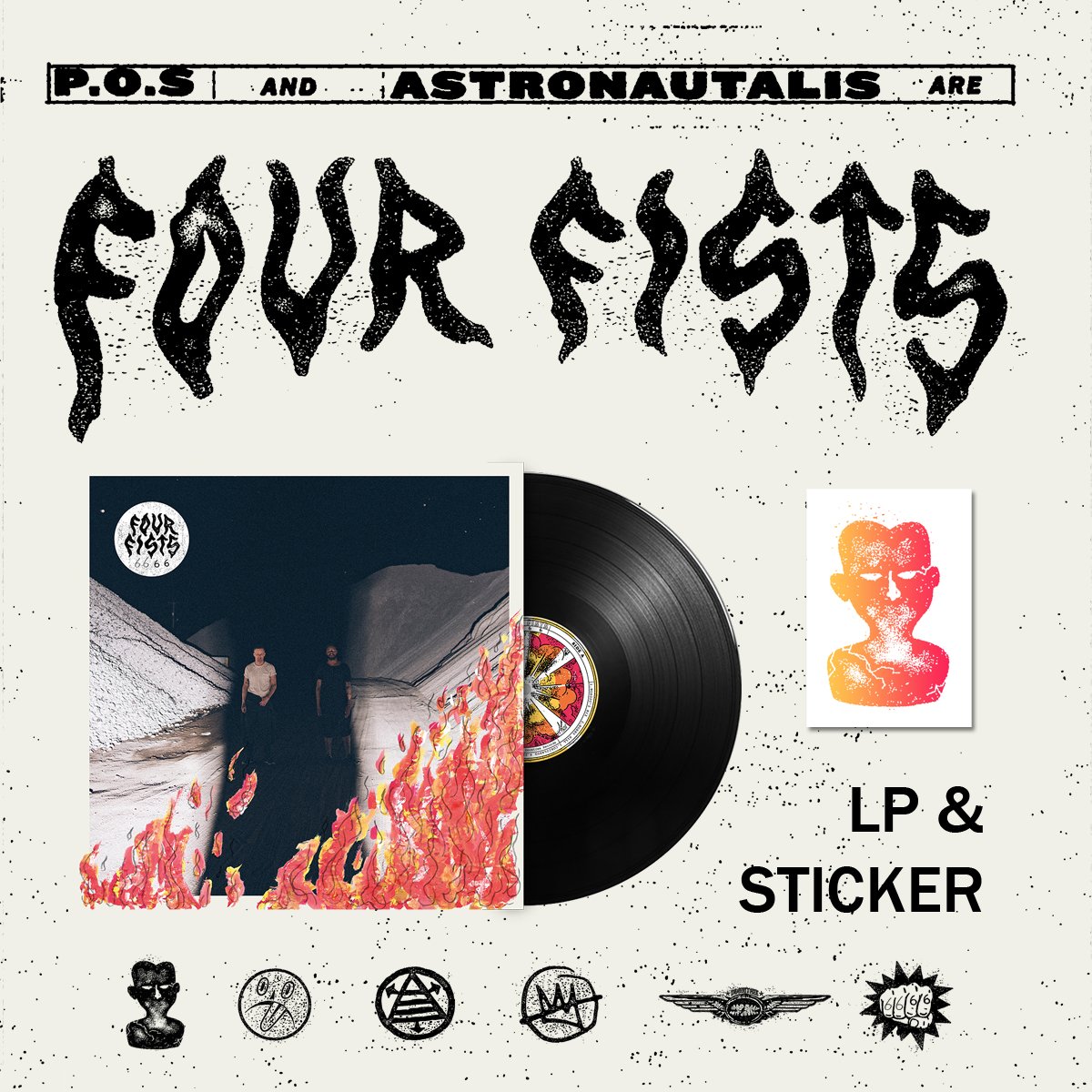 6666 - FOUR FISTS (LP)