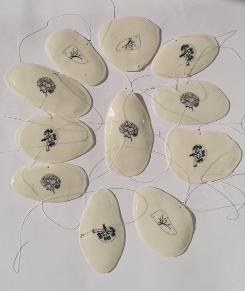 Image of porcelain mobile 