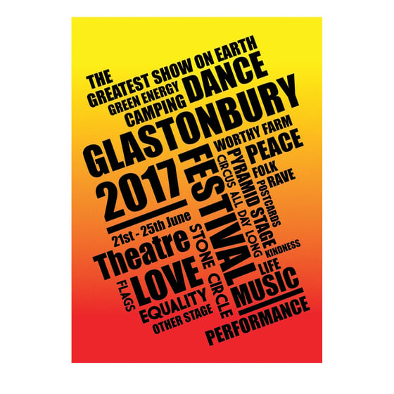 Image of Limited Edition Glastonbury The Greatest Show 2017