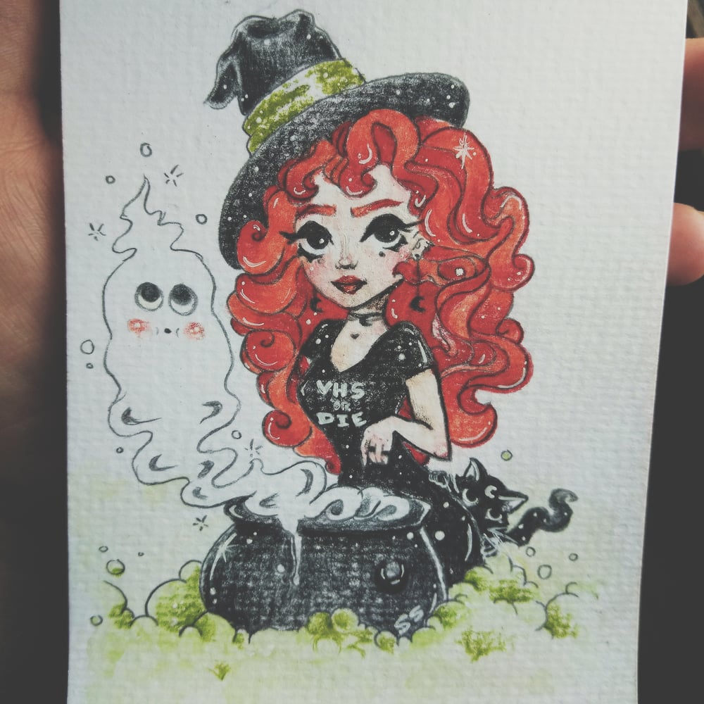 Image of Witchy Woman Original Painting