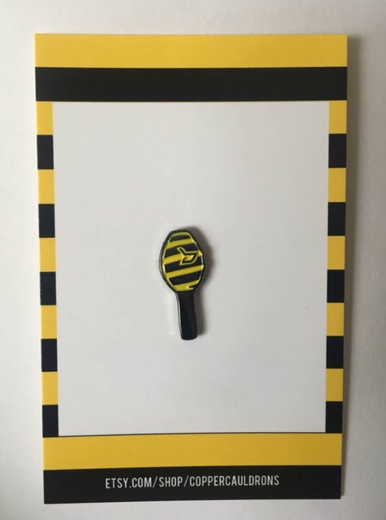 Image of Block B Honey Wand UV Reactive Enamel Pin