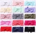 Image of Wide Nylon Pom Pom Bow Headbands- 15 color choices