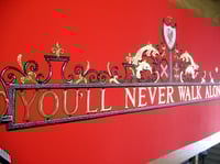 Image 2 of You'll Never Walk Alone ~ Liverpool FC Shankly Gates ~ 24ct Gold Embellished Art ~ LFC