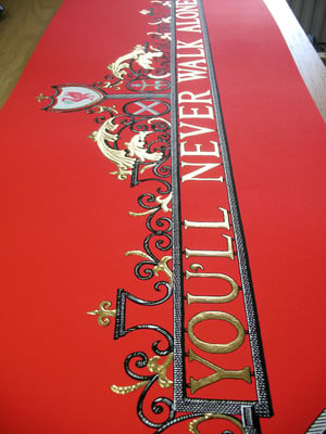 LFC YNWA Liverpool FC Shankly Gates Art, made using 24ct gold