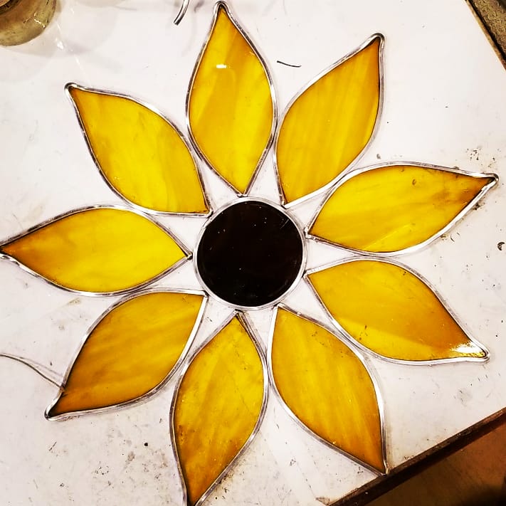 Image of Sunflower-stained glass