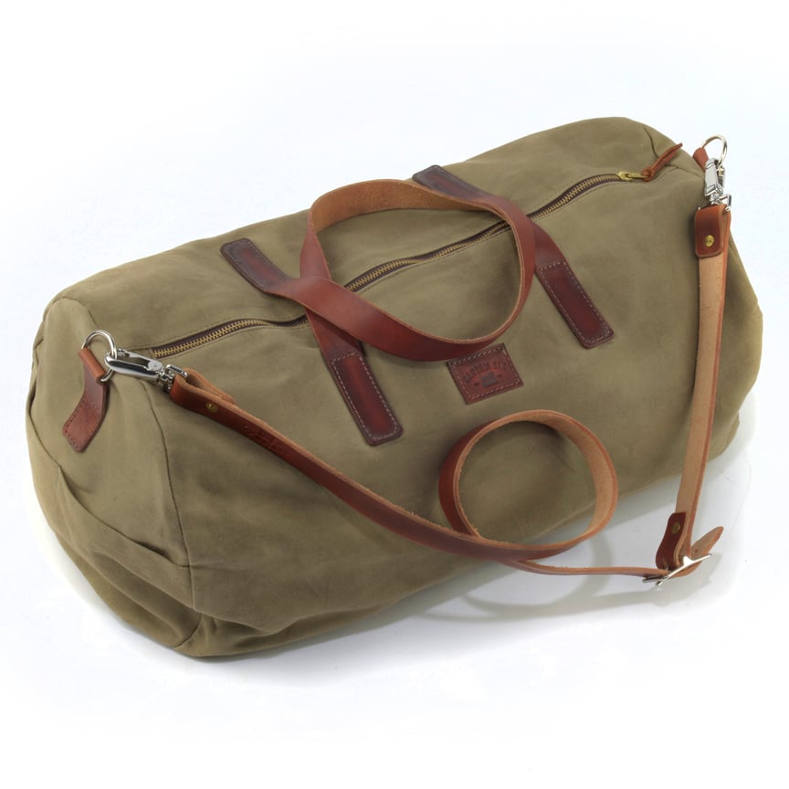 Image of Waxed Canvas Duffle Bag - Olive