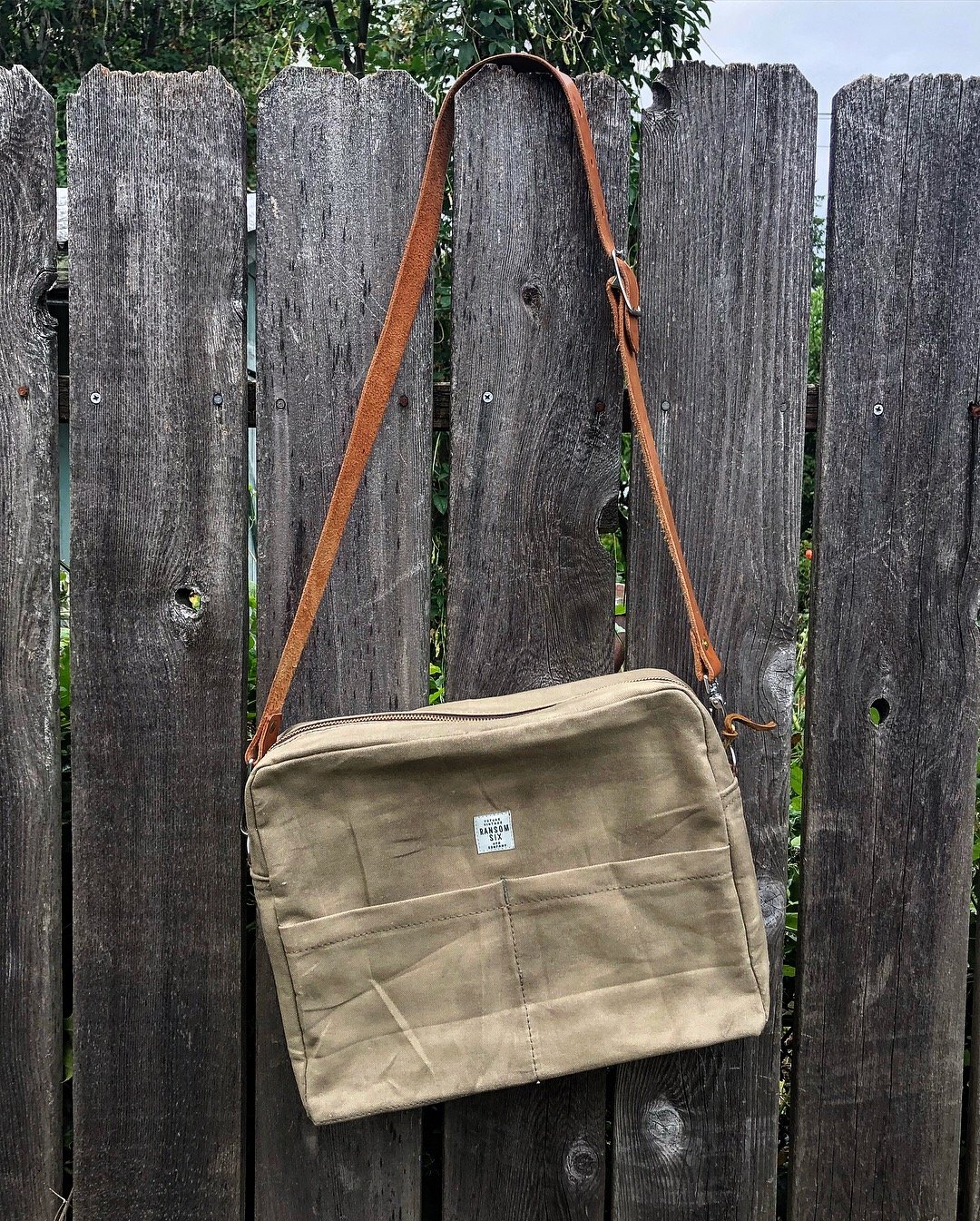 Image of Waxed Canvas Explorer Shoulder Bag