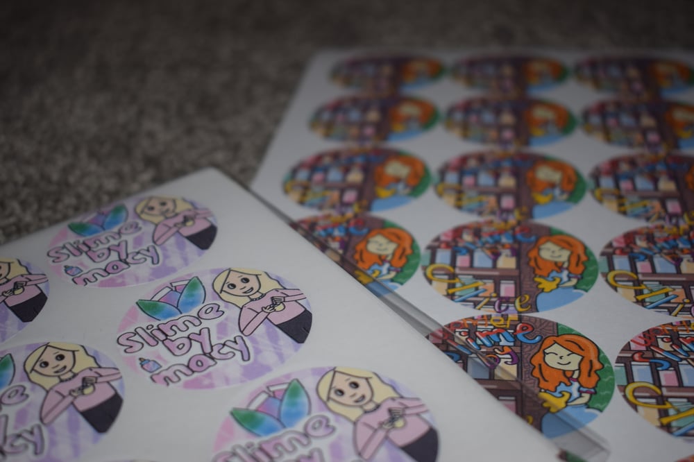 Image of 45mm Circle CUSTOM stickers | 24 Per sheet