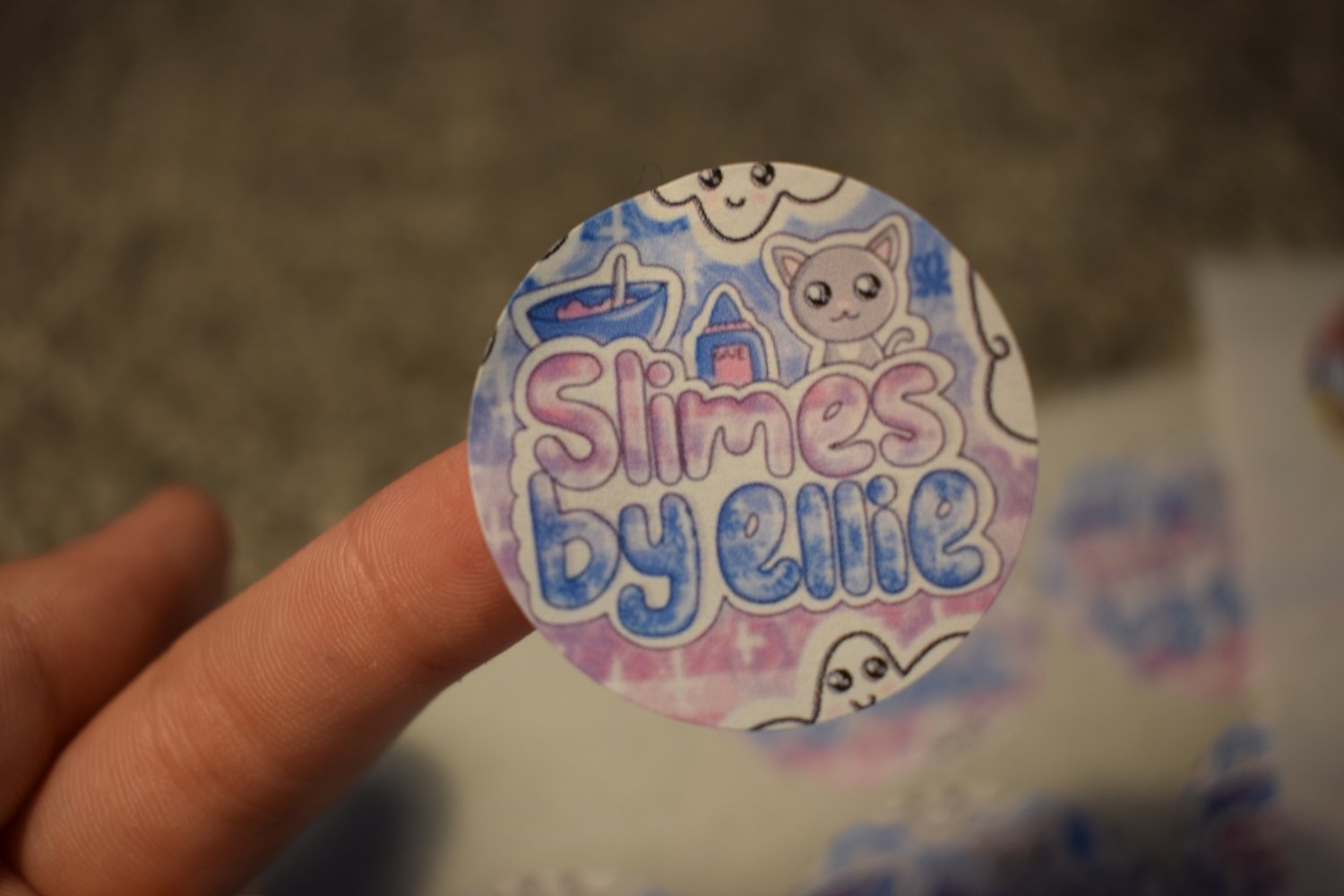Image of 37mm Circle CUSTOM sticker | 37 per sheet