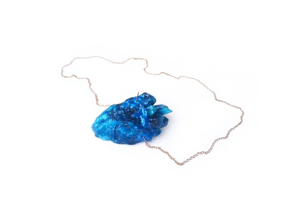 Image of HEARTSTONE PENDANT - Lagoon Blue