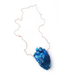 Image of HEARTSTONE PENDANT - Lagoon Blue