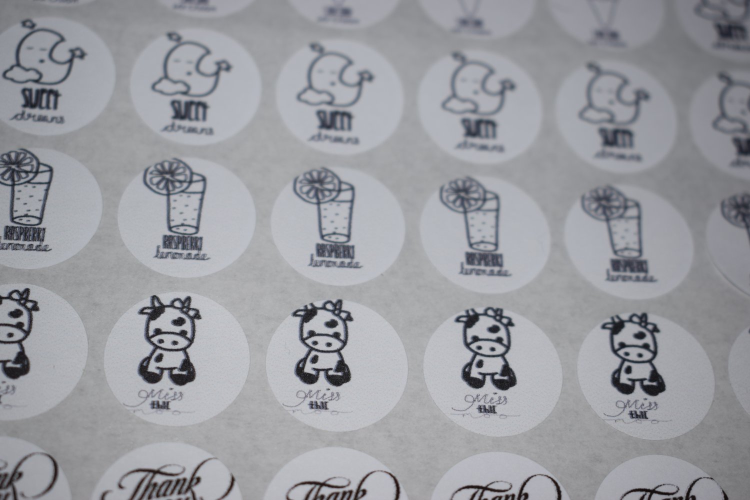 Image of 20mm (Slime name) CUSTOM circle stickers | 117 Per sheet