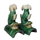 Image of Chinese Roof Tiles: Pair of Koi Fish