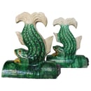 Image of Chinese Roof Tiles: Pair of Koi Fish