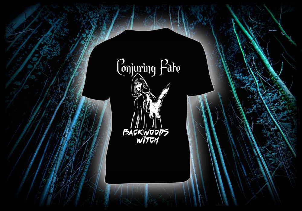 Conjuring Fate store â Conjuring Fate - Backwoods Witch t-shirt