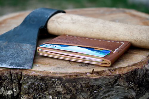 Image of Spruce Goose — "Antique Saddle" Italian Cowhide Leather Wallet