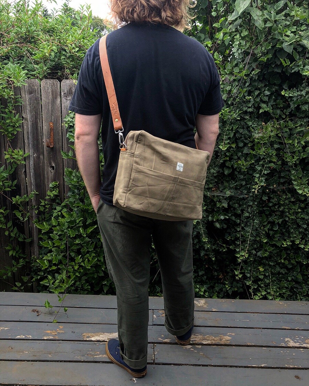 Image of Waxed Canvas Explorer Shoulder Bag