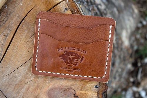 Image of Comrade — "Antique Saddle" Italian Cowhide Leather Card Holder