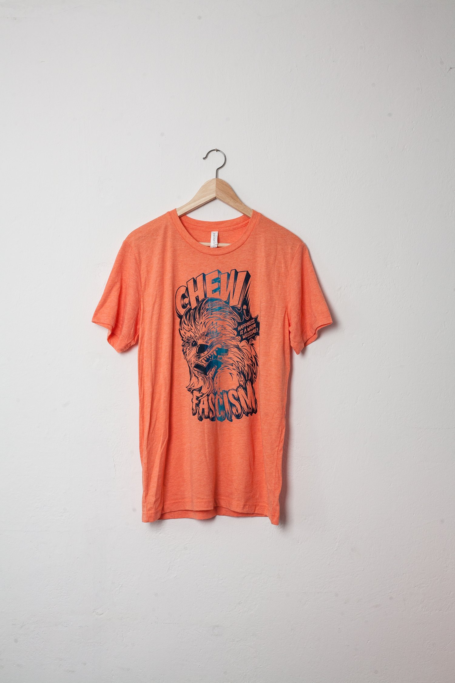 Image of T-Shirt CHEW FASCISM Orange Coloursplash