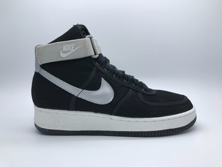 Image of NIKE AIR FORCE 1 HIGH CVS SC “BLACK/SILVER”