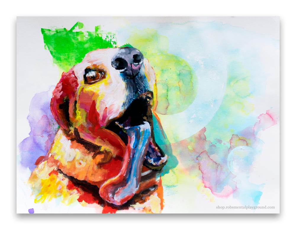 Image of I think your dog just claimed the cosmos ||FRAMED||