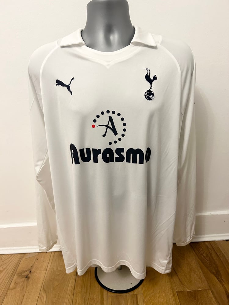 Image of Tottenham Hotspur “BALE 3” 2011/12 Match Issued 2011/12 Long Sleeve Home Shirt + patches (XL)