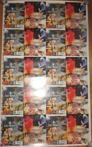 Image of 2006 Nirvana Live! Sold Out! DVD Promo Test Pressing Poster 23 x 38 Uber Rare!