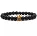 Image of Lava Stone Pave Crown Bracelet