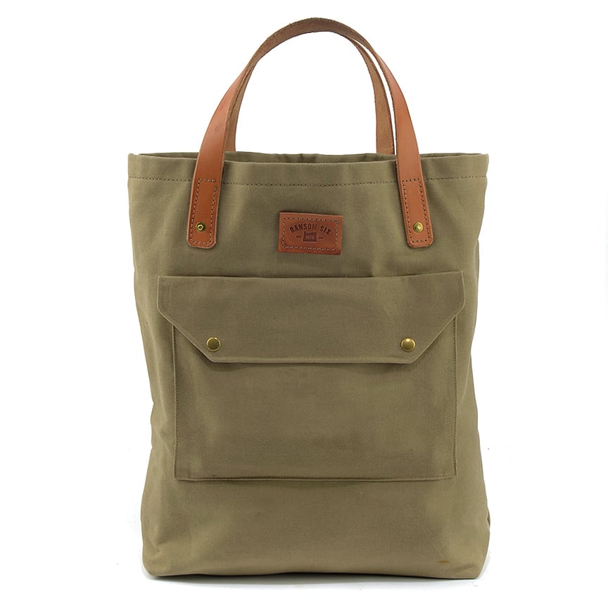 Image of Urban Hauler Totebag - Waxed Olive