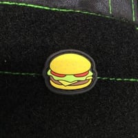 Image 1 of CHEESEBURGER GITD PVC CAT EYE MORALE PATCH